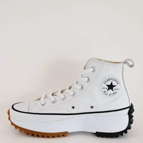 Converse Run Star Hike 'Leather - White' Women's Platform Sneakers A04293C NWT - Picture 3 of 6